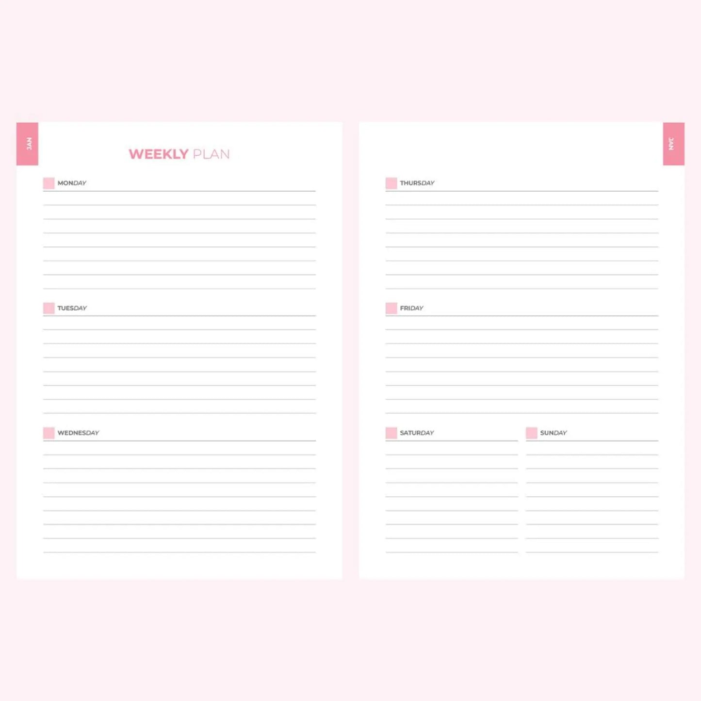 Planner Agenda